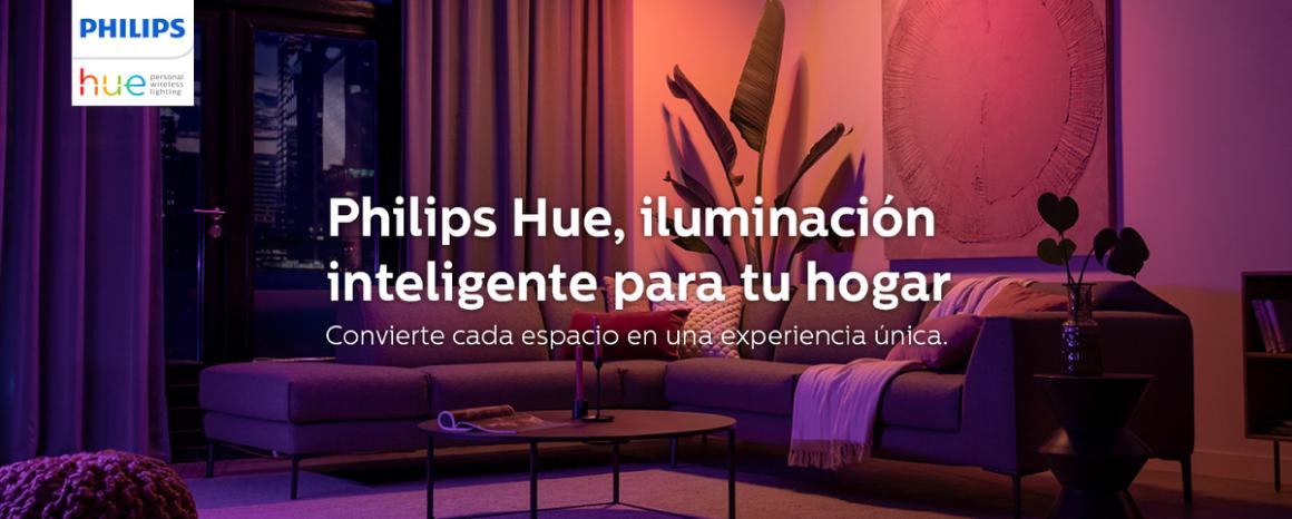 Philips Hue iluminación inteligente para tu hogar.