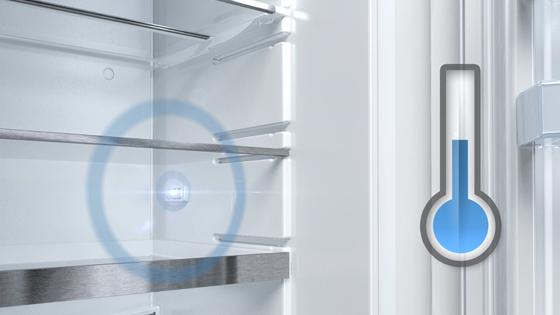 Temperatura constante dentro del frigorífico