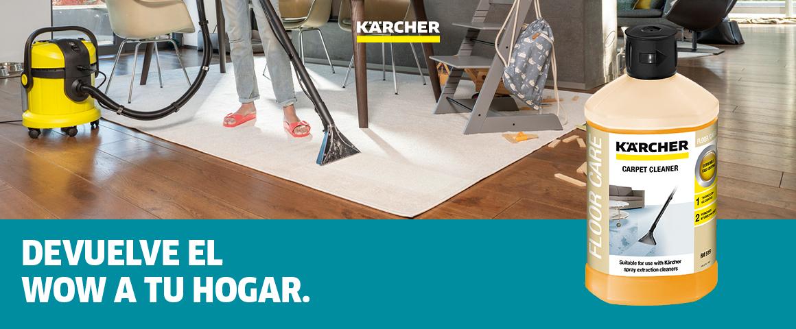 Detergente para tapices y alfombras sin espuma.