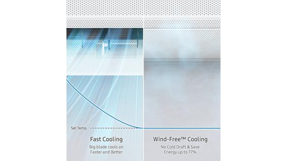 Samsung Split Wind-Free, Inverter, 9000 BTU, WI-FI, Frío & Calor