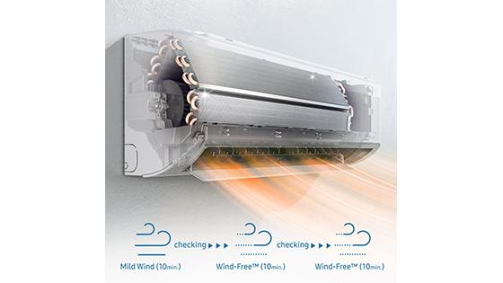 Samsung Split Wind-Free, Inverter, 24000 BTU, WI-FI, Frío & Calor