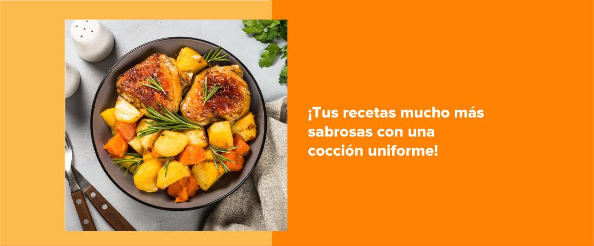 Tus recetas mucho ms sabrosas con una coccin uniforme