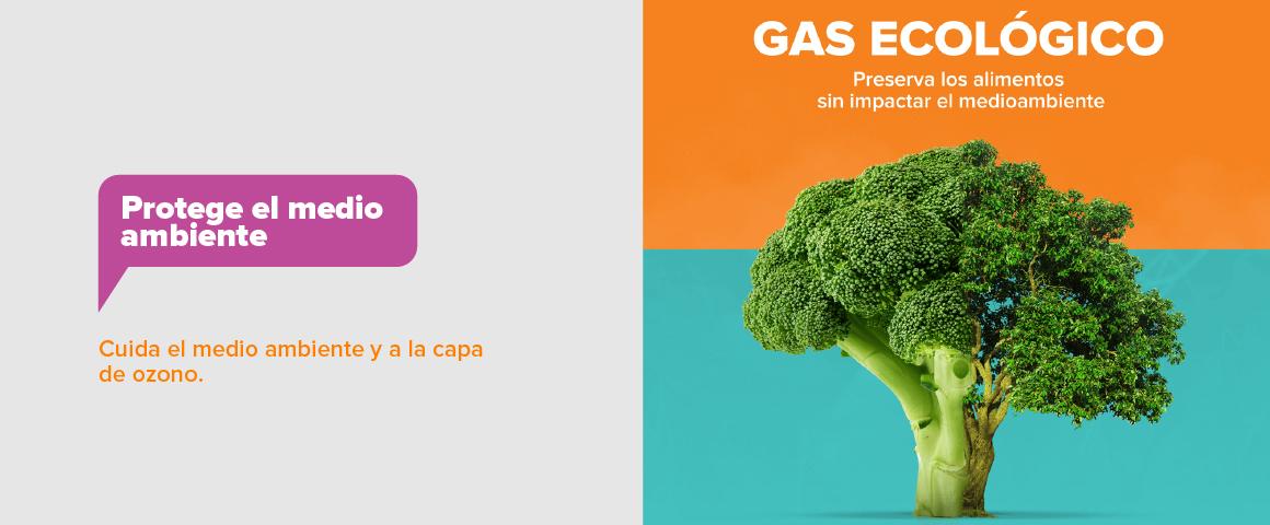 Gas Ecologico. Preserva los alimentos sin impactar el medioambiente