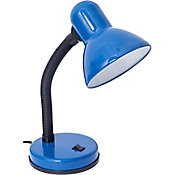 Lmpara de escritorio flexible de 1 luz E27 Azul