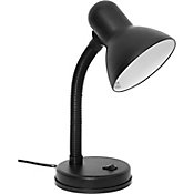 Lmpara de escritorio flexible Piccola de 1 luz E27 Negro