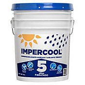 Impermeabilizante Impercool Fibratado 5 Aos Blanco 19 L