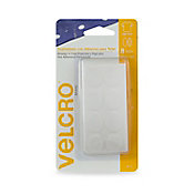 Velcro sujetadores con adhesivo para telas , 8 valos, 2.5 x 1.9cm, color blanco, adherencia permanente
