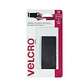 Velcro con adhesivo para plsticos, 1 tira negro, soporta hasta 40C