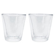Set 2 vasos de vidrio doble pared 100 ml