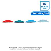 Sombrilla de Playa 50UV 2m Multicolor