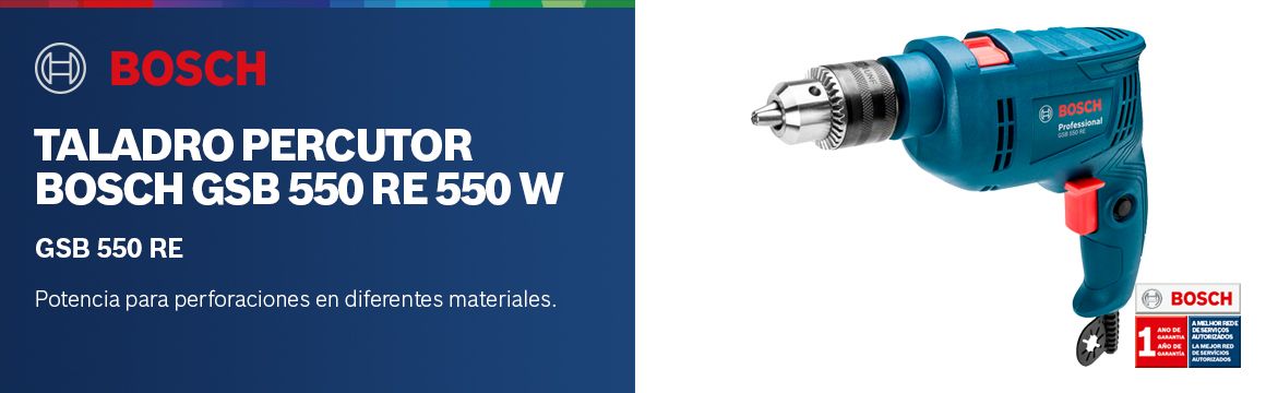 Taladro Percutor Bosch GSB 550 RE 550 W