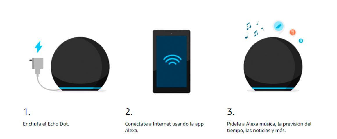 Alexa, parlante inteligente, Amazon, asistente Smart, Amazon Echo Dot 4 blue