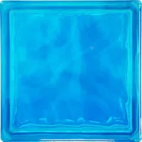 Bloco de Vidro Ondulado N-016/941 19x19cm Azul Holztek