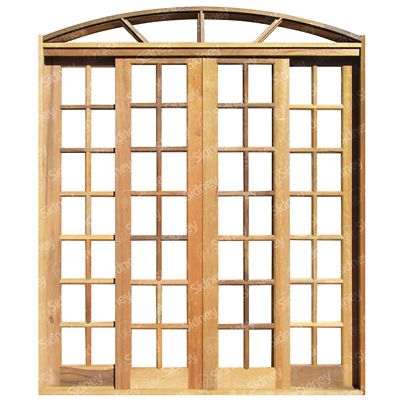 Porta com sistema de abertura dupla, madeira maciça de Imbuia