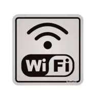 Placa Alumínio Internet Wi Fi 12x12