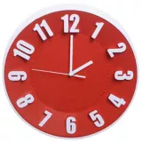 Relógio Número Vermelho 30cm