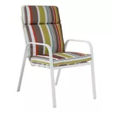Cadeira com Almofada Mallorca 90x56x74cm Branco