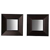 Conjunto 2 Espelhos Incolor 23x23cm Just Home Collection