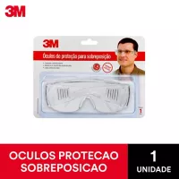 Óculos de Proteção Sobreposição, Transparente