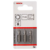 Bits Torx N15 com 3 Unidades Bosch