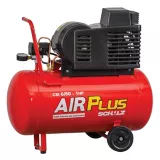 Compressor 6/50L 127/220 Volts Air Plus, Vermelho