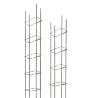 Coluna de Aço 7cm x 27cm x 6m Barra Longitudinal Bitola de 8mm