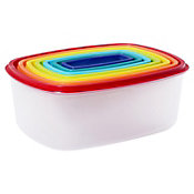 Conjunto Potes Rainbow, Colorido 7 Peas Just Home Collection