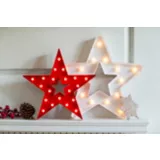 Estrela 20 Lâmpadas LED, Vermelha, 38cm
