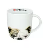 Caneca de Porcelana I Love My Bulldog 340ml Estampado