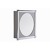 Armario de Banheiro de Sobrepor com Espelho Cinza