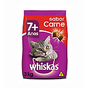 Rao Seca para Gatos Adultos 7+ Sabor Carne 3Kg