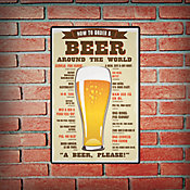 Placa Decorativa Beer Please Colorido