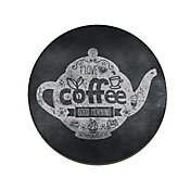 Placa Decorativa I Love Coffee 29cm Preto