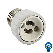 Soquete Adaptador de Lmpada LED de E27 para GU10/GZ10 Bivolt Branco