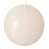Vela Bola 6x6x18cm Branco