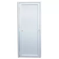 Porta Veneziana PVC Branco Direita 216x80x6cm Itec