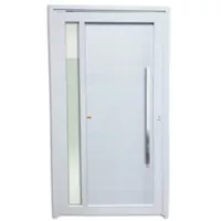 Porta Pivotante e Visor PVC Branco Direita 216x100x6cm Visione