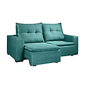 Sofa Signo Monteiro 220x110cm/153x10cm Azul