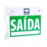 Sinalizador de Saida Slim Df Emergencia com Adesivo 110/220V