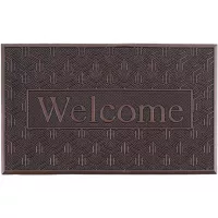 Capacho Welcome Steel 45x75cm Marrom Just Home Collection
