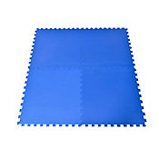 Tapete EVA Puzzle 4 Peas 60x60cm Azul Just Home Collection