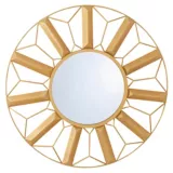 Espelho Redondo Portici 83cm Dourado