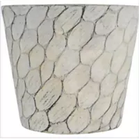 Vaso de Flores em Cerâmica 21x18cm Cinza