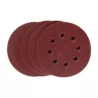 Disco de Lixa com Velcro 125mm 738069 Grão 120 5 Peças Vermelho MTX