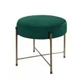 Puff Redondo Verde 40x40x40cm Just Home Collection