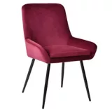 Cadeira de Jantar Velvet Vermelho