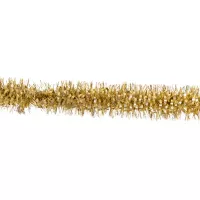 Enfeite de Natal festão ouropel 270cm Dourado Santa Claus Enterprise