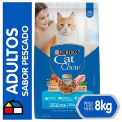 CAT CHOW - Alimento seco para gato adulto 8 kg pescado.