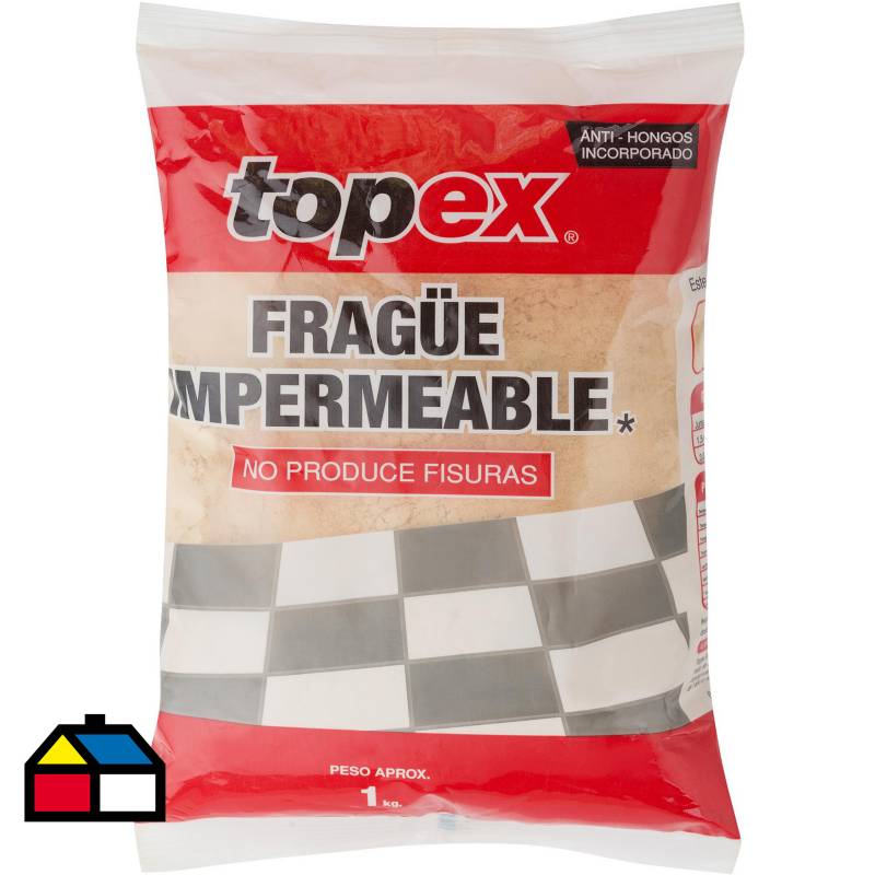 TOPEX - Fragüe piso/muro gris 1kg