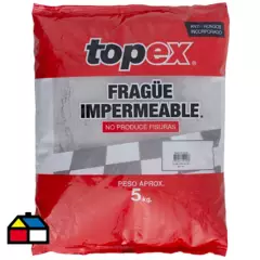TOPEX - Fragüe piso/muro gris 5kg